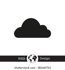 Cloud icon. Vector illustration