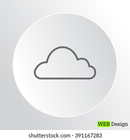 Cloud icon. Vector illustration