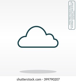 Cloud icon. Vector illustration