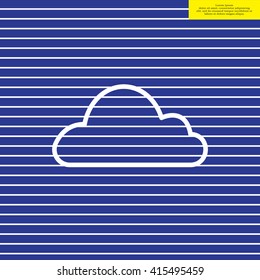 Cloud icon. Vector illustration