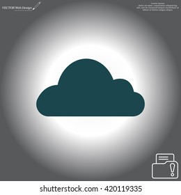 Cloud icon. Vector illustration