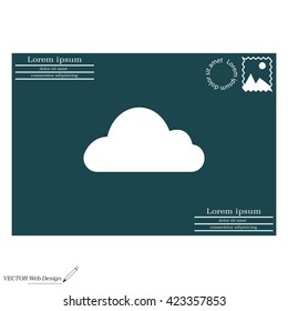 Cloud icon. Vector illustration