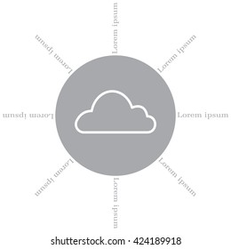 Cloud icon. Vector illustration