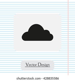 Cloud icon. Vector illustration