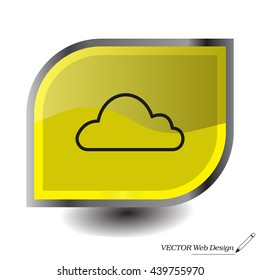 Cloud icon. Vector illustration