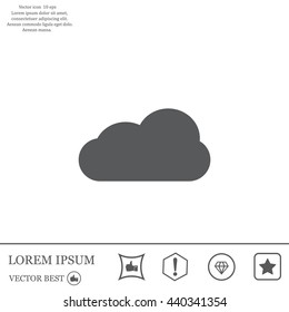 cloud icon, vector illustration