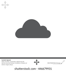 Cloud icon. Vector illustration