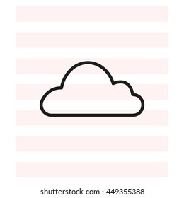 Cloud icon. Vector illustration
