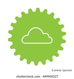 Cloud icon. Vector illustration