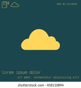 Cloud icon. Vector illustration