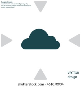 Cloud icon. Vector illustration