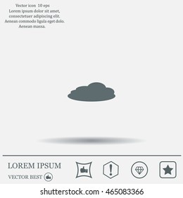 cloud icon, vector illustration