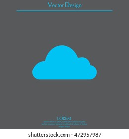 Cloud icon. Vector illustration