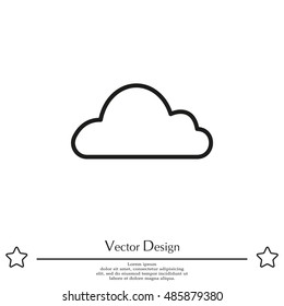 Cloud icon. Vector illustration