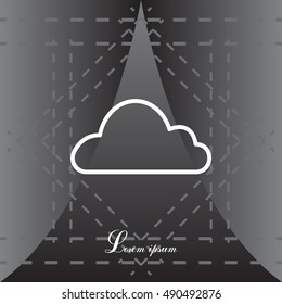 Cloud icon. Vector illustration