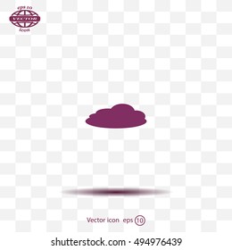 cloud icon, vector illustration