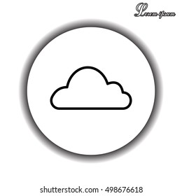 Cloud icon. Vector illustration