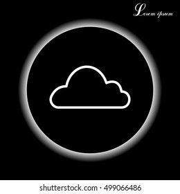Cloud icon. Vector illustration