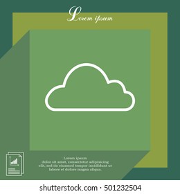 Cloud icon. Vector illustration