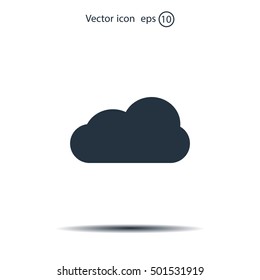 cloud icon, vector illustration