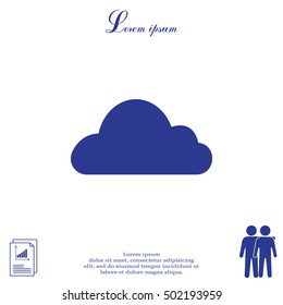 Cloud icon. Vector illustration