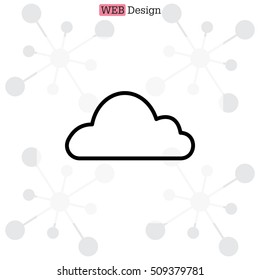Cloud icon. Vector illustration