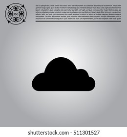 Cloud icon. Vector illustration