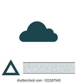 Cloud icon. Vector illustration