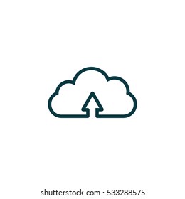 cloud icon, vector illustration
