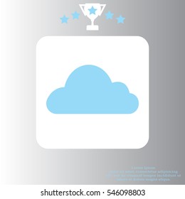 Cloud icon. Vector illustration