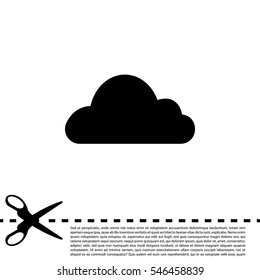Cloud icon. Vector illustration