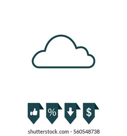 Cloud icon. Vector illustration