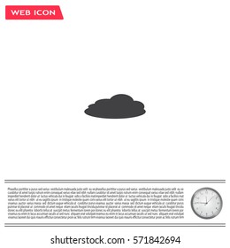 cloud icon, vector illustration