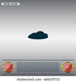 cloud icon, vector illustration