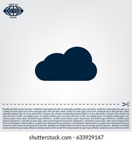 cloud icon, vector illustration