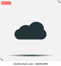 cloud icon, vector illustration