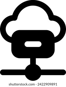 elemento de gráfico de vector de icono de nube