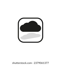 Cloud icon. Vector illustration. EPS 10.