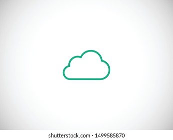 Cloud icon vector illustration EPS10