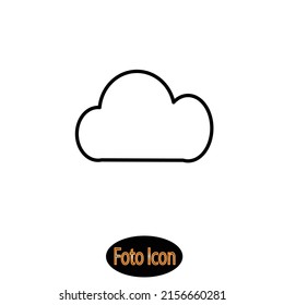 Cloud icon. Vector illustration eps10