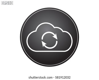 cloud, icon, vector illustration eps10
