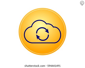 cloud, icon, vector illustration eps10
