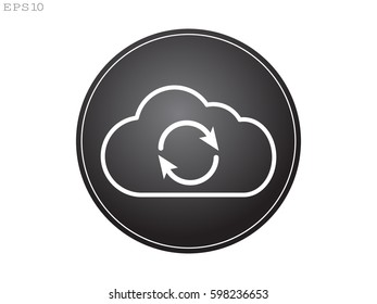 cloud, icon, vector illustration eps10