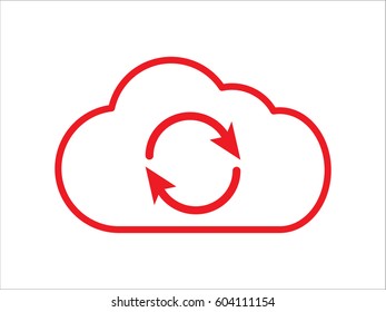 cloud, icon, vector illustration eps10