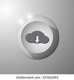 Cloud icon vector illustration. File technology cloud concept