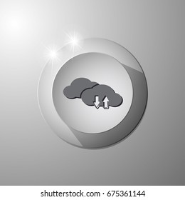Cloud icon vector illustration. File technology cloud concept
