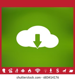 Cloud icon vector illustration. File technology cloud concept