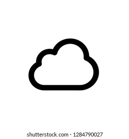 Cloud icon, vector illustration. Flat design style. vector cloud icon illustration isolated on white background, cloud icon Eps10. cloud icons graphic design vector symbols.