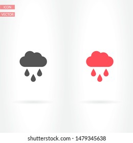 cloud icon, vector illustration. Flat design style