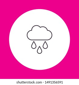 cloud icon, vector illustration. Flat design style